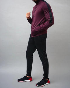 2025 ensemble de survêtements pour hommes en polyester de haute qualité personnalisé survêtement à motif solide respirant pour la saison d'automne - Product Image 5