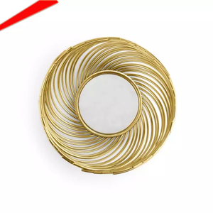 Cuenco para servir de tendencia, cuenco elegante decorativo de Color dorado para servir para utensilios de cocina, cuencos de alambre de forma redonda modernos decorativos para mesa - Product Image 2