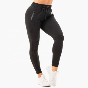 Pantalon en molleton uni pour femme, anti-froissement, séchage rapide, respirant, taille élastique, cordon de serrage réglable, logo personnalisé, décontracté pour l'hiver - Product Image 2