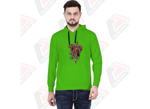 Sudadera con capucha para hombre Premium Ultra acogedora y cómoda 100% algodón bordado liso teñido con impresión Digital para invierno - Product Image 6