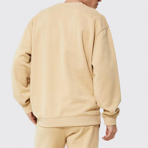 เสื้อสเวตเตอร์สำหรับผู้ชายเสื้อแนวสตรีทแบบโอเวอร์ไซส์ไหล่ตกเสื้อสเวตเชิ้ตแขนยาวคอกลมแบบหนาสำหรับผู้ชายโลโก้ออกแบบได้ตามต้องการ - Product Image 2