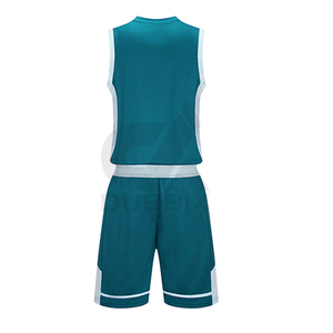 Uniformes de basket-ball personnalisés de qualité supérieure, 100% polyester, légers, à séchage rapide, antibactériens, sans manches, motif 3D, hiver - Product Image 3
