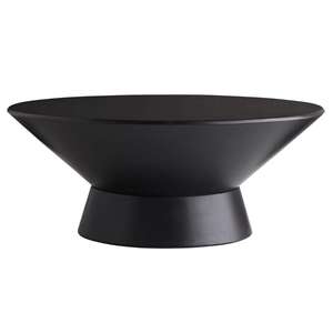 Bol de présentation de fruits de style piédestal, bol de service décoratif, présentoir de comptoir de table, bol noir de style américain, accessoires pour la maison - Product Image 3