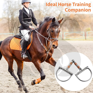 Mors d'entraînement en acier inoxydable avec anneau en D - Haute stabilité, contrôle fluide, confort d'équitation, couleurs et tailles personnalisables - Product Image 4