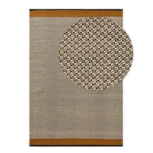 Meilleur prix Tolga Crème/Jaune 160x230 cm Tapis Pure Laine Style Moderne Grande Remise pour Salle à Manger Hall/Entrée Chambre - Product Image 6