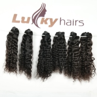 Cheveux naturels non traités, lots de cheveux humains bouclés, styles ondulés lâches, ondulations aquatiques, cuticules alignées, double trame, cheveux vierges indiens Remy