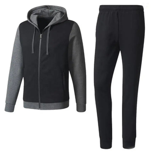 Ensembles de joggings pour hommes avec logo personnalisé Survêtement à capuche respirant à séchage rapide 100% coton Vêtements de sport coupe-vent pour l'hiver - Product Image 1