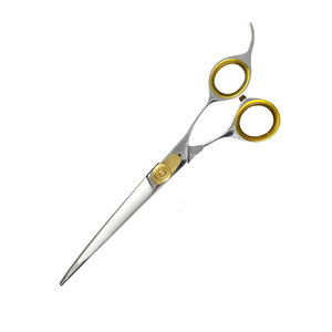 Tijeras profesionales para el cuidado del cabello de 7 "con tornillo ajustable y silenciador Tijera profesional para el cuidado de mascotas con reposapiés - Product Image 4