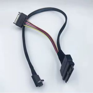 Mini Sas Oculink 4i Pcie 4.0 Nvme Sff-8611 90 Graden Elleboog Naar 8639 U.2 Datakabel Voor Sdd T Gegevensoverdracht Gen4 - Product Image 2