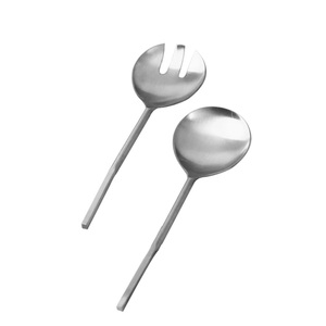 Ensemble de couverts en métal de dessus de table de restaurant d'hôtel poignée enduite de poudre blanche ensemble de couteau de service de table fourchette et d'épandeur de cuillère - Product Image 6
