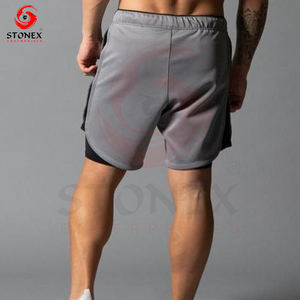 Short de sport d'été personnalisé pour hommes High Street Vintage Taille élastique Short chaud Poches pour l'entraînement Fitness Course d'été Athlétique - Product Image 4