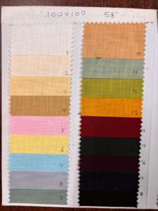 "Tela de algodón y lino de alta calidad 100X100 tejido liso textil para camisas para hombre, fabricante líder de India" - Product Image 4