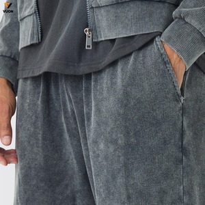 Pantalones de chándal acampanados informales de alta calidad personalizados para hombre, pantalones de chándal acampanados con cintura elástica de retazos para hombre - Product Image 6