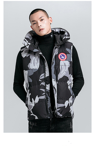 Tendance Offre Spéciale Personnaliser hiver hommes gilets à capuche hiver gilet duvet d'oie gilet pour hommes 2024 - Product Image 5