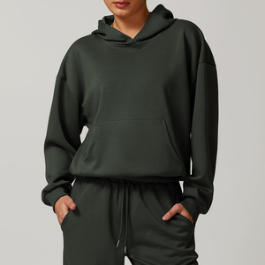 Men's <b>Long</b> Sleeve Sports Hoodie Autumn Winter Casual Loose All-<b>Match</b> Outerwear Versatile Active Tops Plain Dyed 100% Cotton - Product Image 5