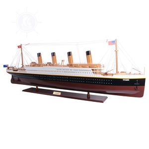 <b>Titanic</b> Wooden <b>Model</b> Ship Nautical Style Collectible Decor with Display Stand Perfect Gift Option (200Lx22.6Wx70.1H cm) - Product Image 3