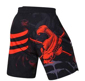 Top Qualité BJJ Combat Boxe MMA Shorts En Gros Hommes MMA Shorts Personnaliser Conception Sublimé Imprimé MMA Shorts - Product Image 4
