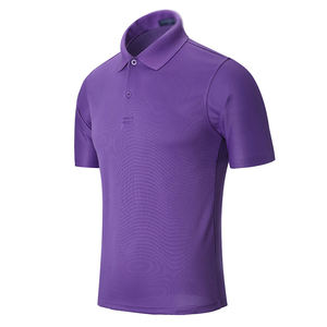 Chemise à manches courtes en coton tricoté de haute qualité, logo brodé personnalisé, imprimé, anti-froissement, pour hommes, uniforme professionnel - Product Image 3