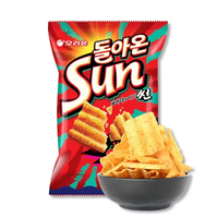 Koreaanse Snacks Sun Corn Chips 70G * 20 Groothandel Exotische Snacks Gezonde Chips
