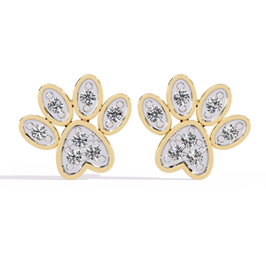 Boucles d'oreilles en or 18 carats avec diamants de laboratoire pour femmes, taille brillant, pour fiançailles et mariage, bijoux fins, certifiées IGI, luxe premium - Product Image 1