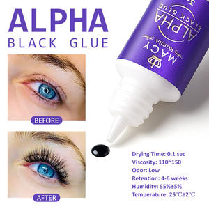 Colle pour extensions de cils Alfa Glue, noire, longue durée (4 à 6 semaines), séchage rapide (0,1 s), colle professionnelle pour cils, 3 g, 5 g, 10 g, personnalisable - Product Image 5