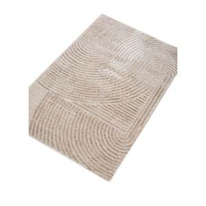 พรมไหมไผ่ผสมขนสัตว์ถักมือลายอะซาเลียสีงาช้าง หนา 10 มม. ลายแบบนามธรรม สำหรับบ้าน ห้องโถง ทางเดิน ห้องรูปสี่เหลี่ยมผืนผ้า รุ่น LRB (5017) - Product Image 2