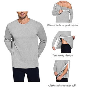 Batas de Hospital Unisex con Logotipo Personalizado de Alta Calidad, Batas Quirúrgicas de Jersey 100% Algodón al por Mayor - Product Image 5