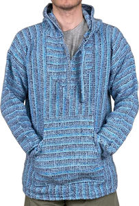 Sudadera con Capucha Larga de Invierno con Costuras Resistentes, Diseño Elegante, Impresión Digital Personalizable, Azul Claro para Marca o Regalos - Product Image 4