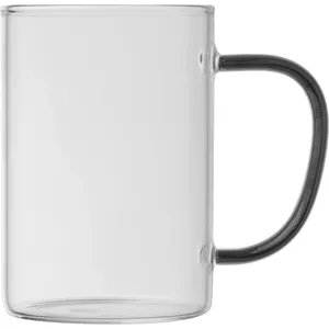 Mug en verre EDDA personnalisé avec poignée, articles promotionnels personnalisables - Product Image 6
