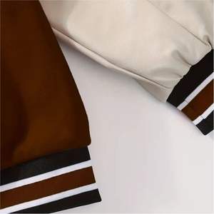 Veste de baseball pour hommes, veste d'université, fermeture à boutons sur le devant, tissu non extensible, vêtements d'extérieur athlétiques pour le sport, tenue décontractée - Product Image 5