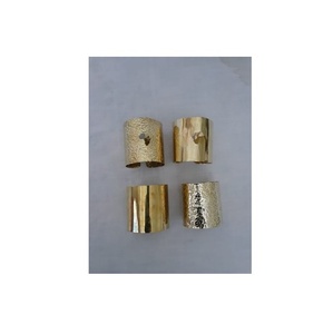 Échantillon gratuit de bijoux en laiton pour femmes, grands bracelets en plaqué or Rose 18K Kwai Fan Design manchette pour femmes - Product Image 4