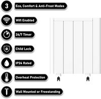 900W 1200W 2000W salle de bain Wifi APP contrôle mural Tuya Convecteur Portable chauffage domestique en céramique PTC
