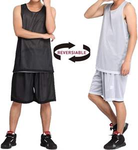 Camiseta de baloncesto Reversible para hombre, camiseta de hombre en blanco, uniforme de equipo, camisetas de baloncesto personalizadas, jersey de poliéster todo en blanco de 2017 - Product Image 2