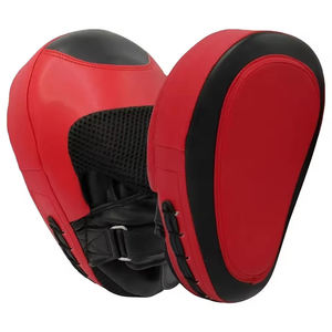 Customizable Durable Leather Kickboxing <b>Boxing</b> Focus Mat Curved Design with Logo Safety Training Equipment for MMA Muay Thai - Product Image 5