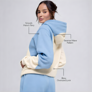 เสื้อฮู้ดดี้โอเวอร์ไซส์ทรงบ็อกซ์ฟิต ยี่ห้อ EHri Wholesale รุ่น Unisex ผ้าฝ้ายเฟรนช์เทอร์รี่ 100% พรีเมียม ล้างสีแบบแอซิดวอช สองสี  บุซับในสำหรับฤดูหนาว หนัก 400 GSM - Product Image 4