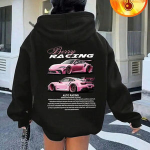 Sweat à capuche Ferrari Formula Racing, coton premium, streetwear, design motorsport, coupe ample, impression haute intensité, usage quotidien - Product Image 4