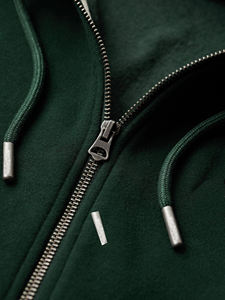 Sweat à capuche pour hommes 400 gsm avec design personnalisé, sweat à capuche zippé avec logo de marque personnalisé en éponge 100% coton au prix de gros - Product Image 5