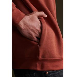 Nueva llegada 350gsm algodón impreso Logo pulóver con capucha suelta gota hombro básico sudadera hombres largo invierno sudadera al por mayor - Product Image 5