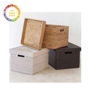 Venta caliente hecho a mano sala de estar Snack frutero cesta de verduras mimbre ratán Natural ecológico - Product Image 3