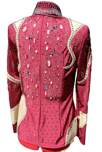 แจ็กเก็ตโชว์สีชมพูโรเดโอราชินีออกแบบได้ตามต้องการแบบตะวันตก - Product Image 5