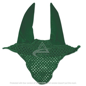 Bonnets d'oreille de cheval perle rose produit équestre cheval Voiles anti-mouches filet d'oreille avec une boucle pour une meilleure stabilité Bonnets d'oreille - Product Image 2