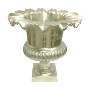 Vase décoratif en aluminium écologique, léger et au design moderne, pour mariage, décoration intérieure, pot de fleurs pour salon et bureau - Product Image 2