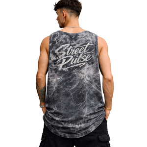 Camiseta sin Mangas para Hombre, Gris Oscuro, Spandex/Poliéster, Estilo Casual, Deportivo, Secado Rápido, Transpirable, con Logotipo Personalizado - Product Image 2