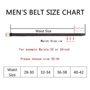 Ceinture en cuir de vachette tressé de mode en gros, ceinture en cuir véritable de haute qualité, ceinture de luxe pour homme, boucle en cuivre, largeur de 2,8 cm - Product Image 2