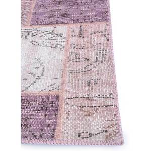 Tapis en laine noués à la main Provenance, rose et violet, patchwork rectangulaire classique pour la décoration de la maison et du salon, 9x12 rectangulaire - Product Image 4