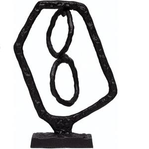 Offre Spéciale Meta noir arbre d'engrenage forme Sculpture décorative avec noir maison Table décor à la maison luxe enovate mariage cadeau mur Art - Product Image 2