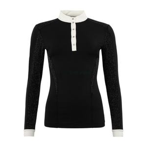 Camisas de Equitación Personalizadas para Mujer - Duraderas, Suaves, Elegantes, Flexibles, Transpirables, de Manga Corta, con Material y Logotipo Personalizados - Product Image 1