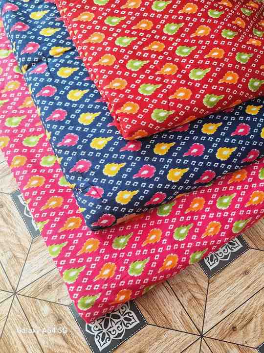 Hand Block Print Fabrics 100% Cotton Home Textile Fabric Indian Dress Making Fabric Handmade Running Material