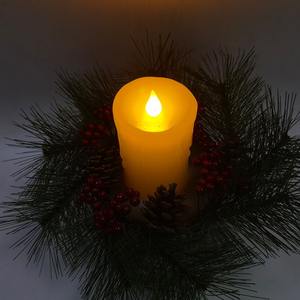 Bougie de Noël TOOWIN, bougies électroniques simulées à LED en paraffine à bouche plate, bougies décoratives de Noël - Product Image 2