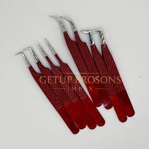 Meilleur Cils Anti-Magnétiques GETUP BROSONS IMPEX 90 Boot /Curve /Volume avec revêtement en poudre rouge et argenté sur le dos - Product Image 2